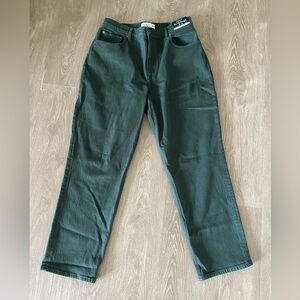 Abercrombie curve love hunter green 90 straight jeans in a 31 short!